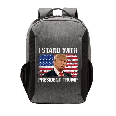 I Stand President Trump American Flag Vector Backpack