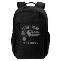 I Still Play With Blocks Racing Maintenance Man Gift Daily Commute Backpack