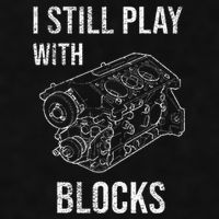 I Still Play With Blocks Ladies PosiCharge Tri-Blend Wicking Tank