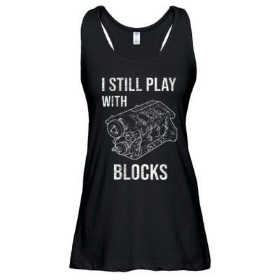 I Still Play With Blocks Ladies Essential Flowy Tank