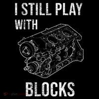 I Still Play With Blocks Ladies Essential Flowy Tank