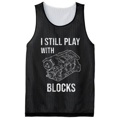 I Still Play With Blocks Mesh Reversible Basketball Jersey Tank