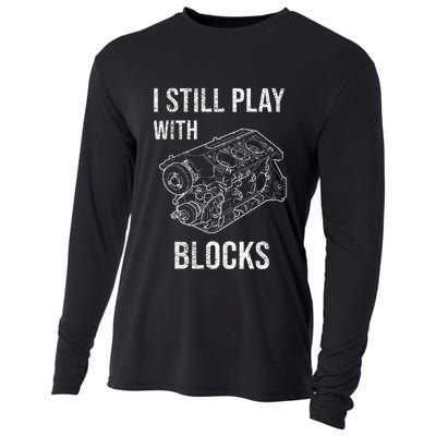 I Still Play With Blocks Cooling Performance Long Sleeve Crew