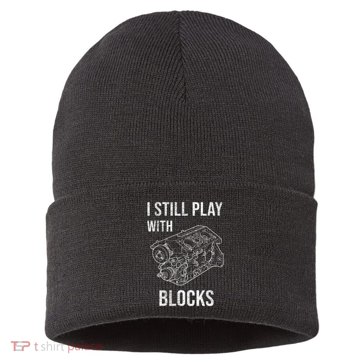 I Still Play With Blocks Sustainable Knit Beanie