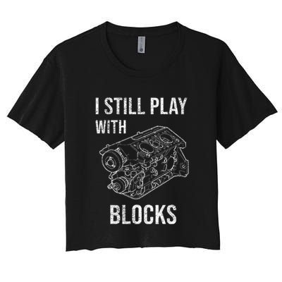 I Still Play With Blocks Crop Top