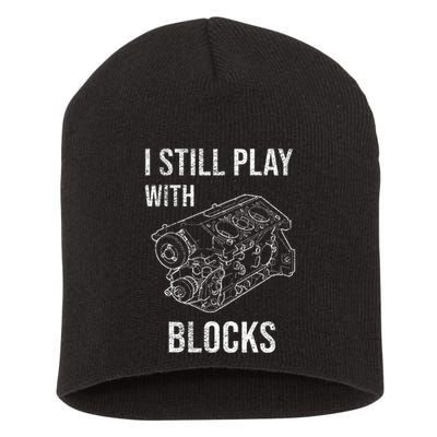 I Still Play With Blocks Short Acrylic Beanie