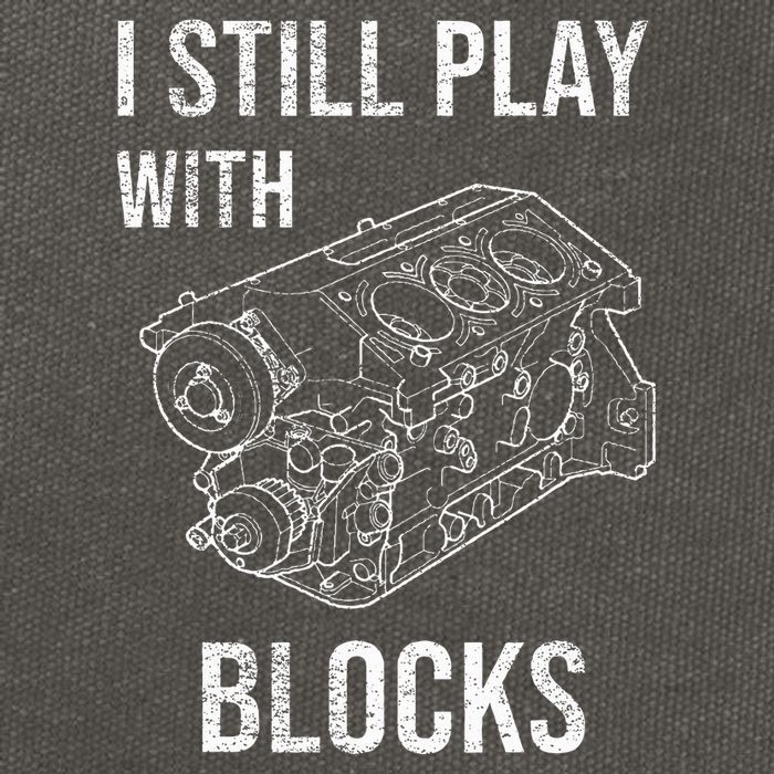 I Still Play With Blocks Cotton Canvas Backpack