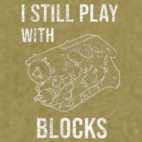 I Still Play With Blocks Garment-Dyed Women's Muscle Tee