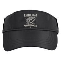 I Still Play With Blocks Car Mechanic Motor Engine Adult Drive Performance Visor