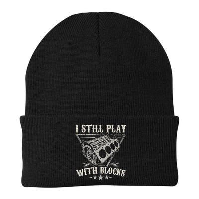 I Still Play With Blocks Car Mechanic Motor Engine Knit Cap Winter Beanie