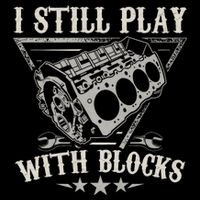 I Still Play With Blocks Car Mechanic Motor Engine Wool Snapback Cap