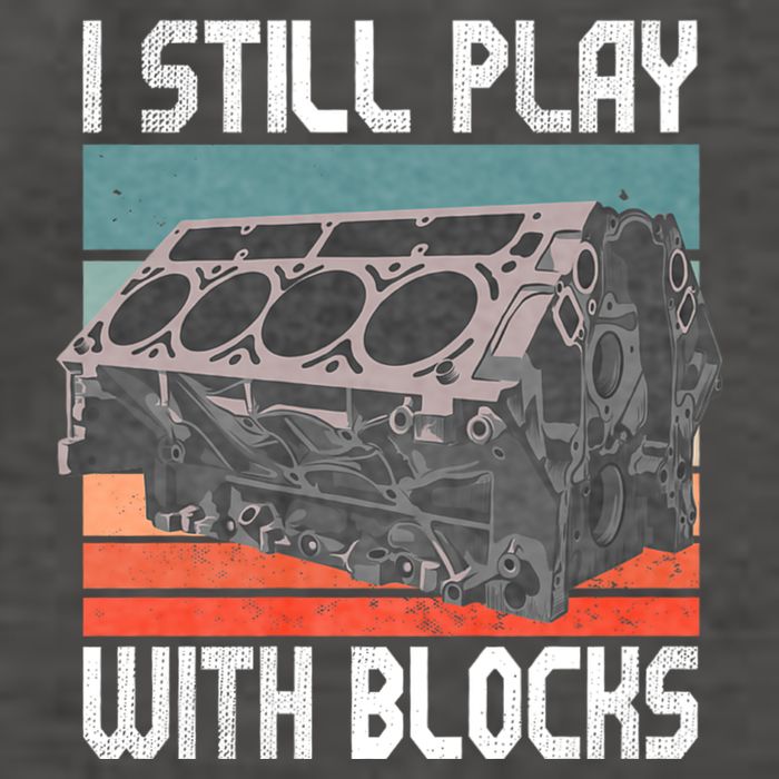 I Still Play With Blocks Maintenance Mechanic Motor Engine Vector Backpack