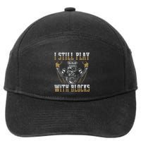 I Still Play With Blocks Car Mechanic Motor Engine 7-Panel Snapback Hat