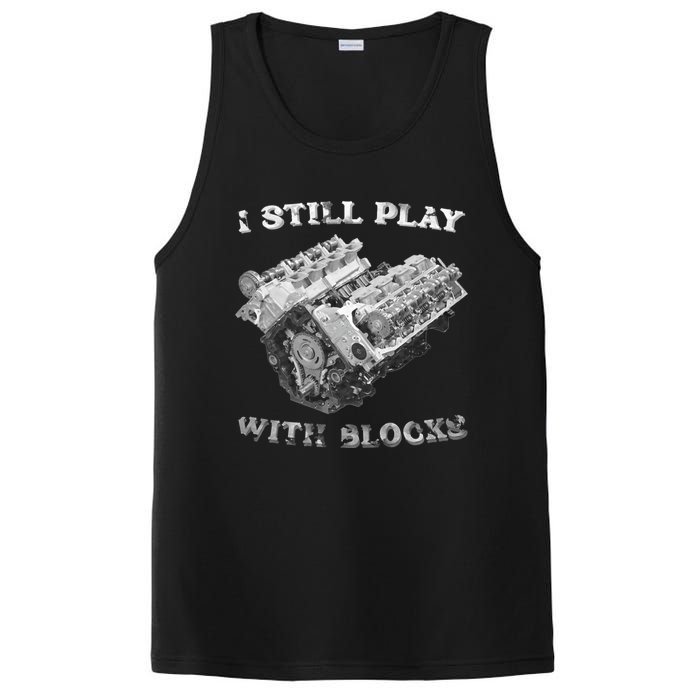 I Still Play With Blocks Racing Maintenance Vintage PosiCharge Competitor Tank