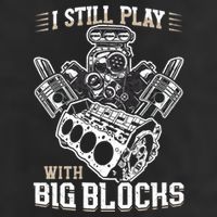 I Still Play With Big Blocks Car Mechanic Enthusiast Gear Knit Cap Winter Beanie