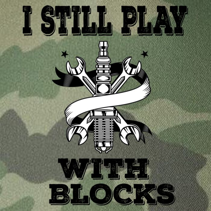 I Still Play With Blocks Maintenance Mechanic Motor Engine Funny Gift Legacy Tie Dye Trucker Hat