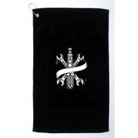 I Still Play With Blocks Maintenance Mechanic Motor Engine Funny Gift Golf Towel