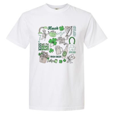 Irish St Patricks Day Love Lip Me I'm Irish Beer Drinking Team Garment-Dyed Heavyweight T-Shirt