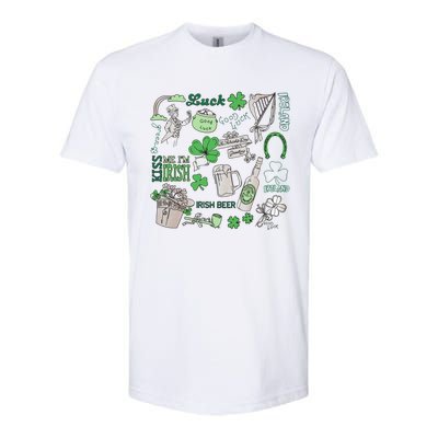 Irish St Patricks Day Love Lip Me I'm Irish Beer Drinking Team Softstyle CVC T-Shirt