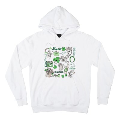 Irish St Patricks Day Love Lip Me I'm Irish Beer Drinking Team Hoodie