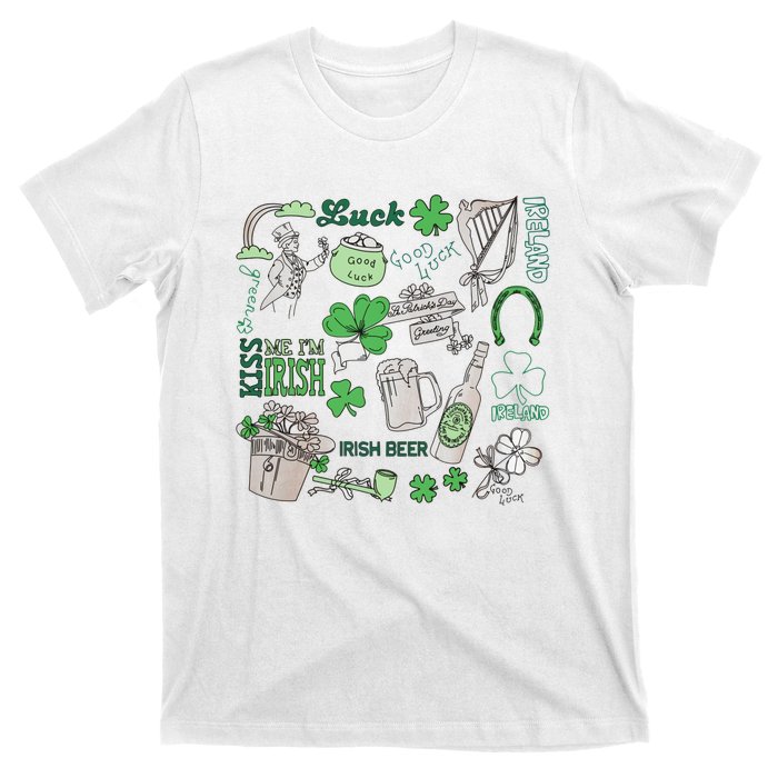 Irish St Patricks Day Love Lip Me I'm Irish Beer Drinking Team T-Shirt