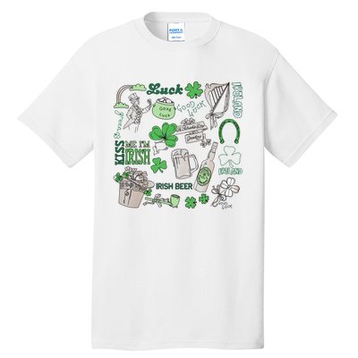 Irish St Patricks Day Love Lip Me I'm Irish Beer Drinking Team Tall T-Shirt