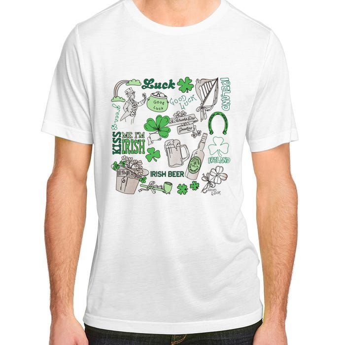 Irish St Patricks Day Love Lip Me I'm Irish Beer Drinking Team Adult ChromaSoft Performance T-Shirt