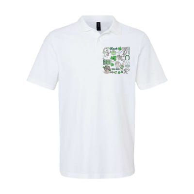 Irish St Patricks Day Love Lip Me I'm Irish Beer Drinking Team Softstyle Adult Sport Polo