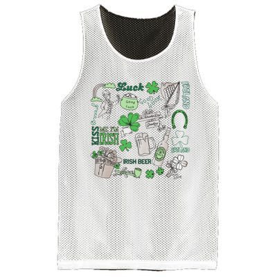 Irish St Patricks Day Love Lip Me I'm Irish Beer Drinking Team Mesh Reversible Basketball Jersey Tank