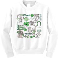 Irish St Patricks Day Love Lip Me I'm Irish Beer Drinking Team Kids Sweatshirt