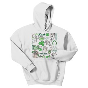 Irish St Patricks Day Love Lip Me I'm Irish Beer Drinking Team Kids Hoodie