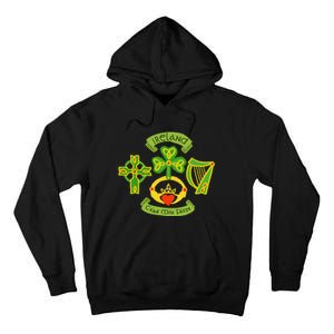 Ireland Saint Patrick's Day Celtic Cross Shamrock Green Tall Hoodie