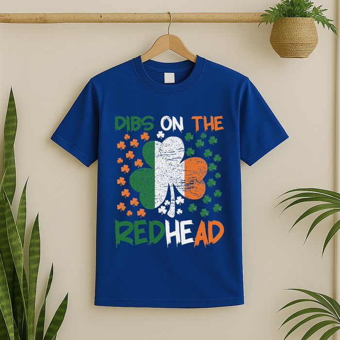 Irish St Patricks Day Shamrock Dibs On The Redhead T-Shirt