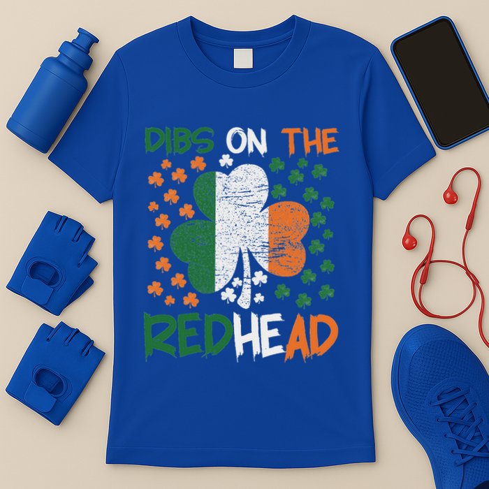 Irish St Patricks Day Shamrock Dibs On The Redhead T-Shirt