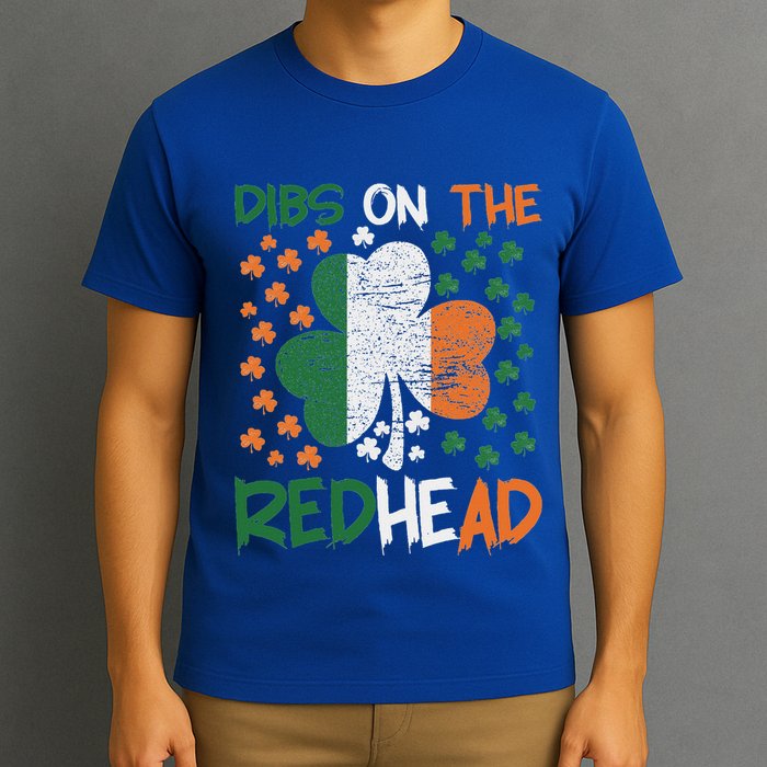 Irish St Patricks Day Shamrock Dibs On The Redhead T-Shirt