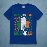 Irish St Patricks Day Shamrock Dibs On The Redhead T-Shirt