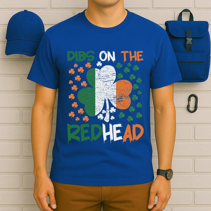 Irish St Patricks Day Shamrock Dibs On The Redhead T-Shirt