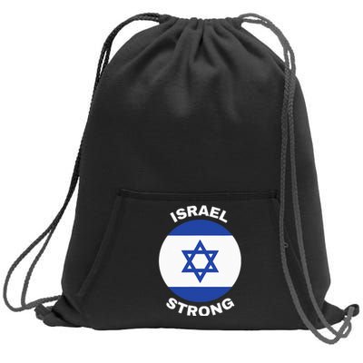 Israel Strong Pray for Israel Sweatshirt Cinch Pack Bag