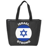 Israel Strong Pray for Israel Zip Tote Bag