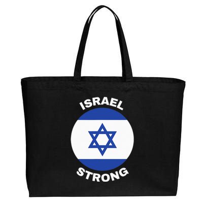 Israel Strong Pray for Israel Cotton Canvas Jumbo Tote