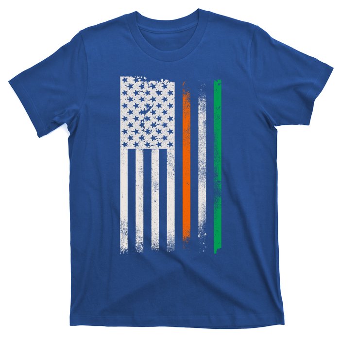 Ireland St Patrick's Day Gift Vintage Irish American Flag Gift T-Shirt