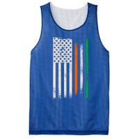 Ireland St Patrick's Day Gift Vintage Irish American Flag Gift Mesh Reversible Basketball Jersey Tank