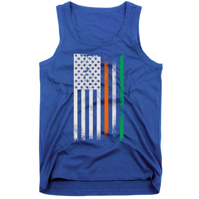 Ireland St Patrick's Day Gift Vintage Irish American Flag Gift Tank Top