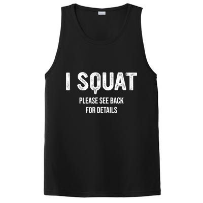 I Squat Please See Back For Details, I Squat PosiCharge Competitor Tank
