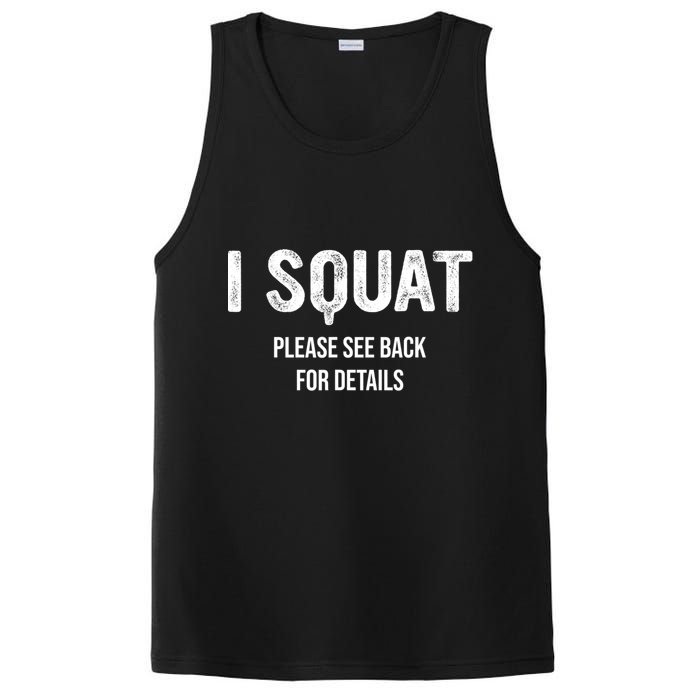 I Squat Please See Back For Details, I Squat PosiCharge Competitor Tank