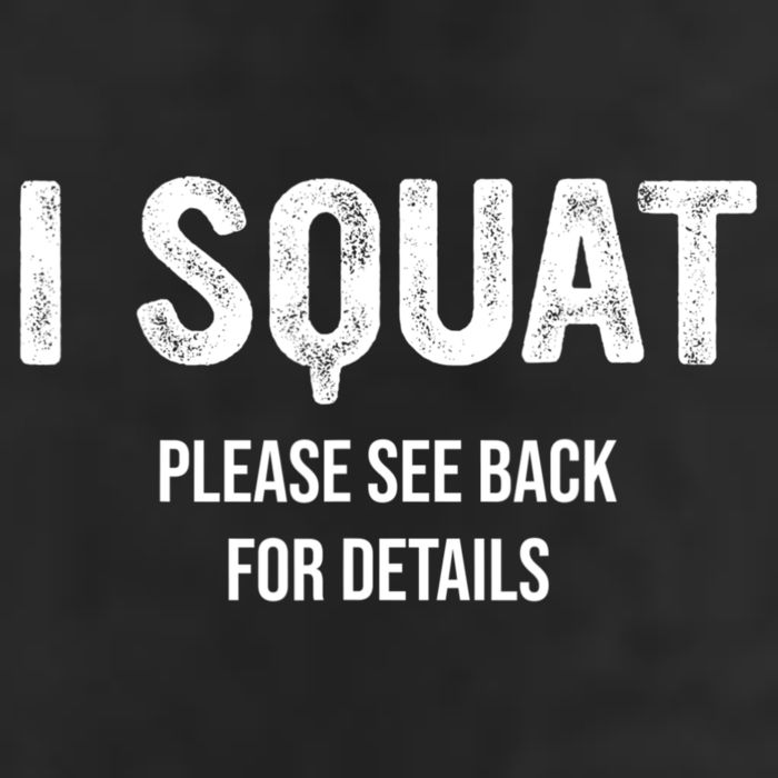 I Squat Please See Back For Details, I Squat Microfiber Hand Towel