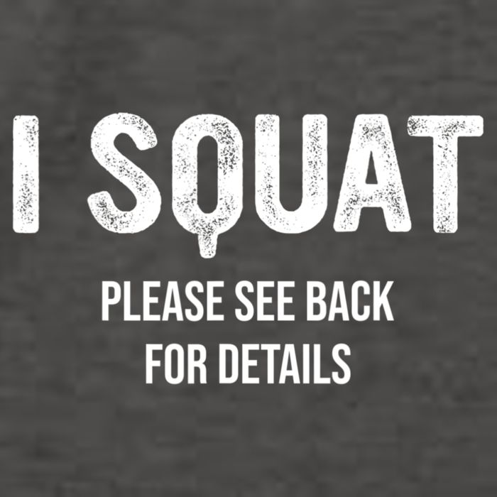 I Squat Please See Back For Details, I Squat Vector Backpack
