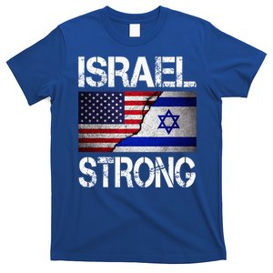 Israel Strong Pray For Israel US Israel Flag T-Shirt