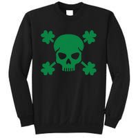 Irish Saint Patricks Day Skull And Crossbones Pirate Sweatshirt