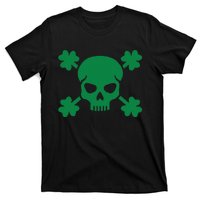 Irish Saint Patricks Day Skull And Crossbones Pirate T-Shirt